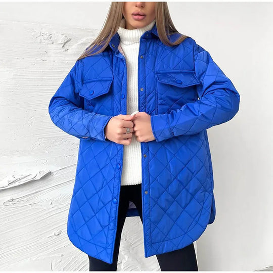 EB | Klassische gesteppte Jacke mit Druckknöpfen