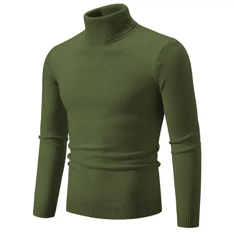 EB - Stilvoller Rollkragen Einfarbiger Herbstpullover für Männer