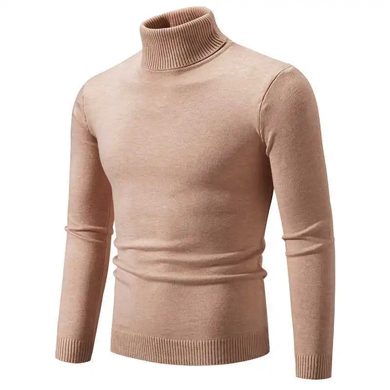 EB - Stilvoller Rollkragen Einfarbiger Herbstpullover für Männer