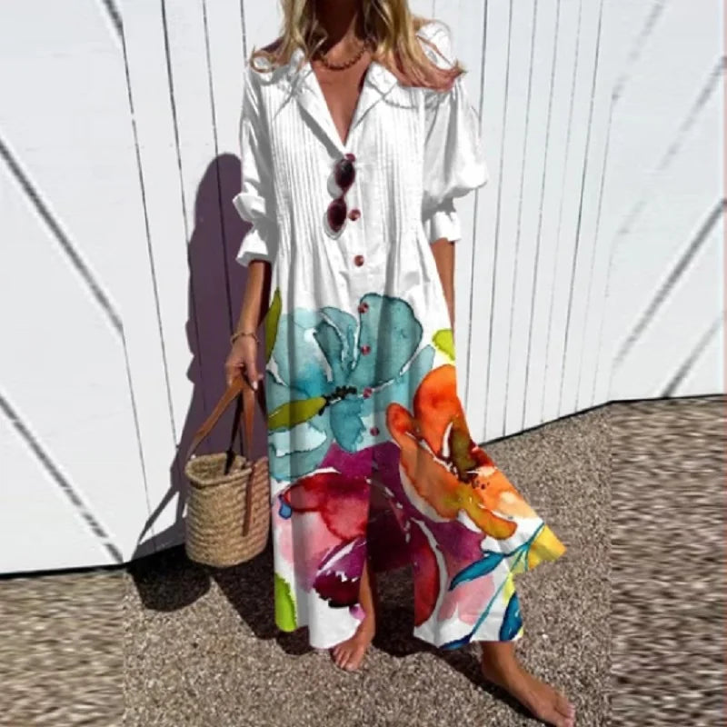 EB | Luxuriöses Frühlings-Bohemian-Kleid