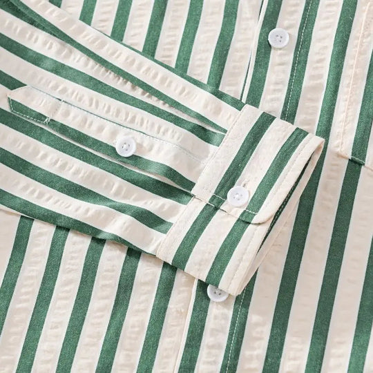 EB | Stylisches Gestreiftes Button-Down Hemd