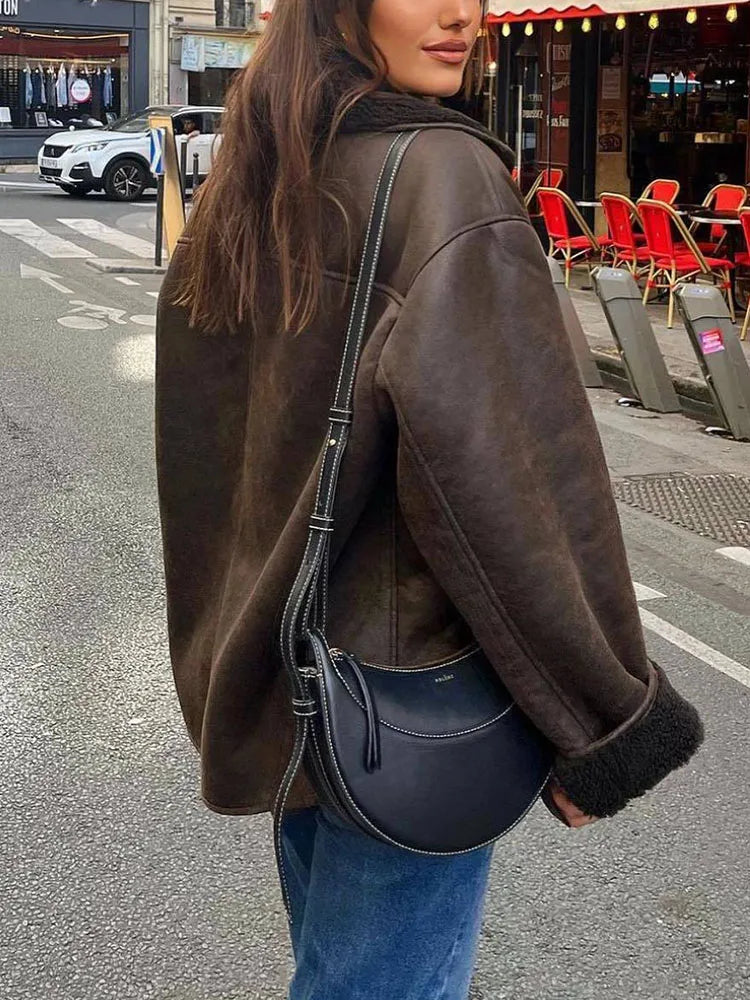 EB | Luxuriöse Jacke Im Warmen Stil für Damen