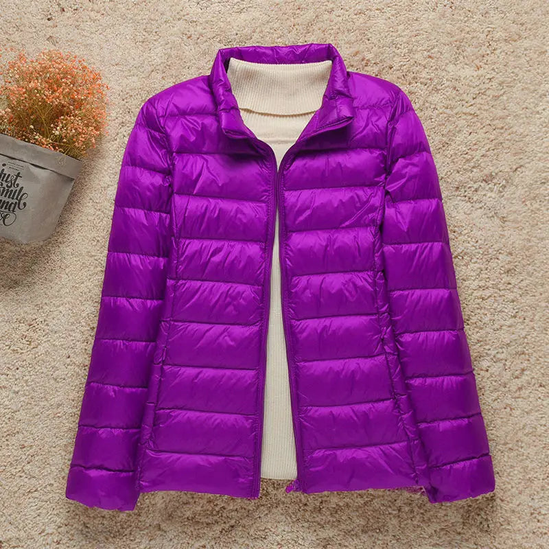 EB | Winterjacke mit Reißverschluss und Kapuze und Langen Ärmeln - Winter