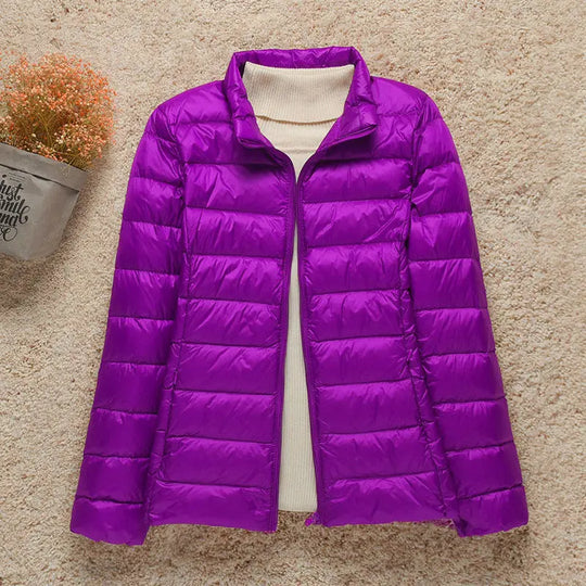 EB | Winterjacke mit Reißverschluss und Kapuze und Langen Ärmeln - Winter