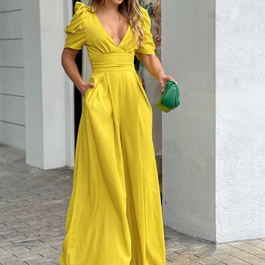 EB | Eleganter Jumpsuit mit Puffärmeln