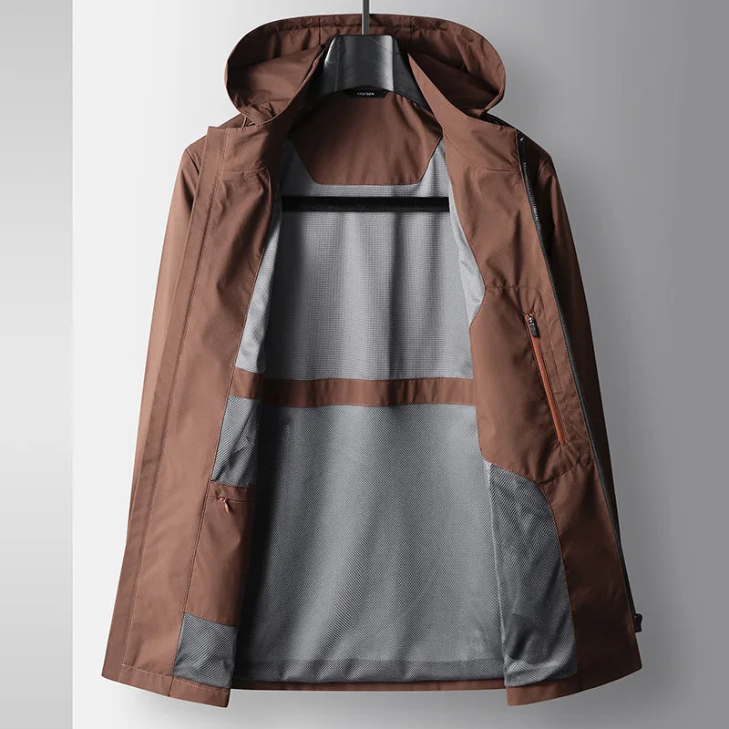 EB | Wasserdichte Herrenjacke mit Kapuze