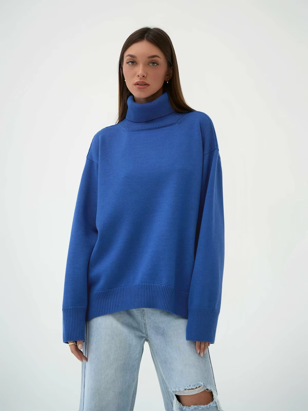 EB | Kuscheliger Oversize-Pullover mit Rollkragen