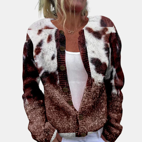 EB | Schicke Bedruckte Strickjacke