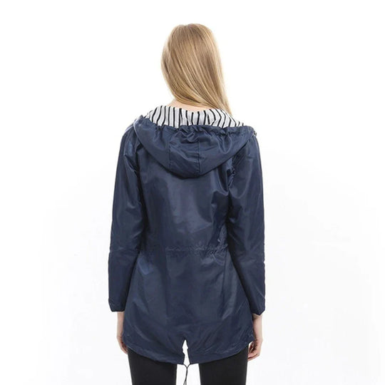 EB | Regenjacke wasserdicht mit Kapuze, atmungsaktiv, Parka für Outdoor