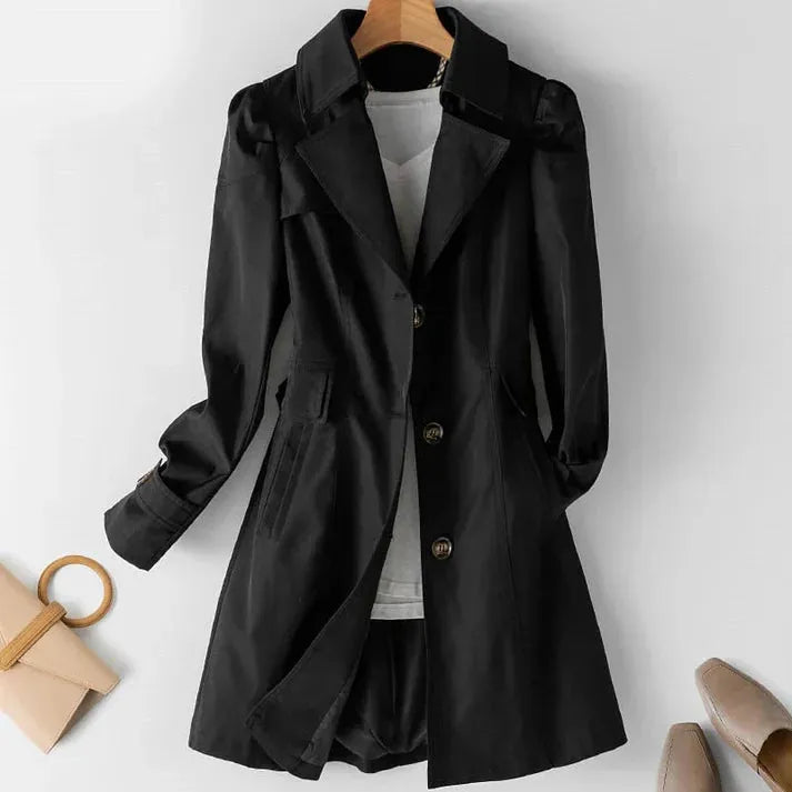 EB | Trenchcoat-Jacke mit Hübschem Schnitt für Gastgeber und Winter