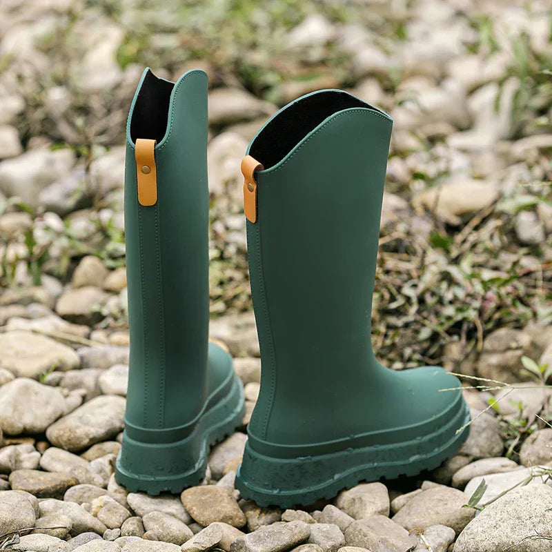 EB | Damen Regenstiefel hoch & wasserdicht mit Komfortsohle