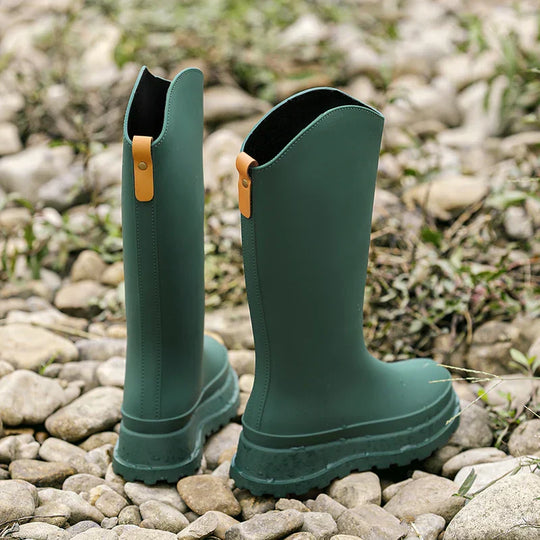 EB | Damen Regenstiefel hoch & wasserdicht mit Komfortsohle