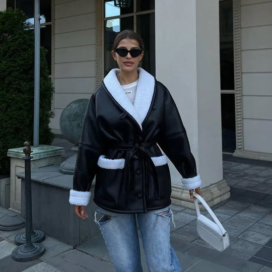 EB | Trendjacke mit Gürtel für Damen