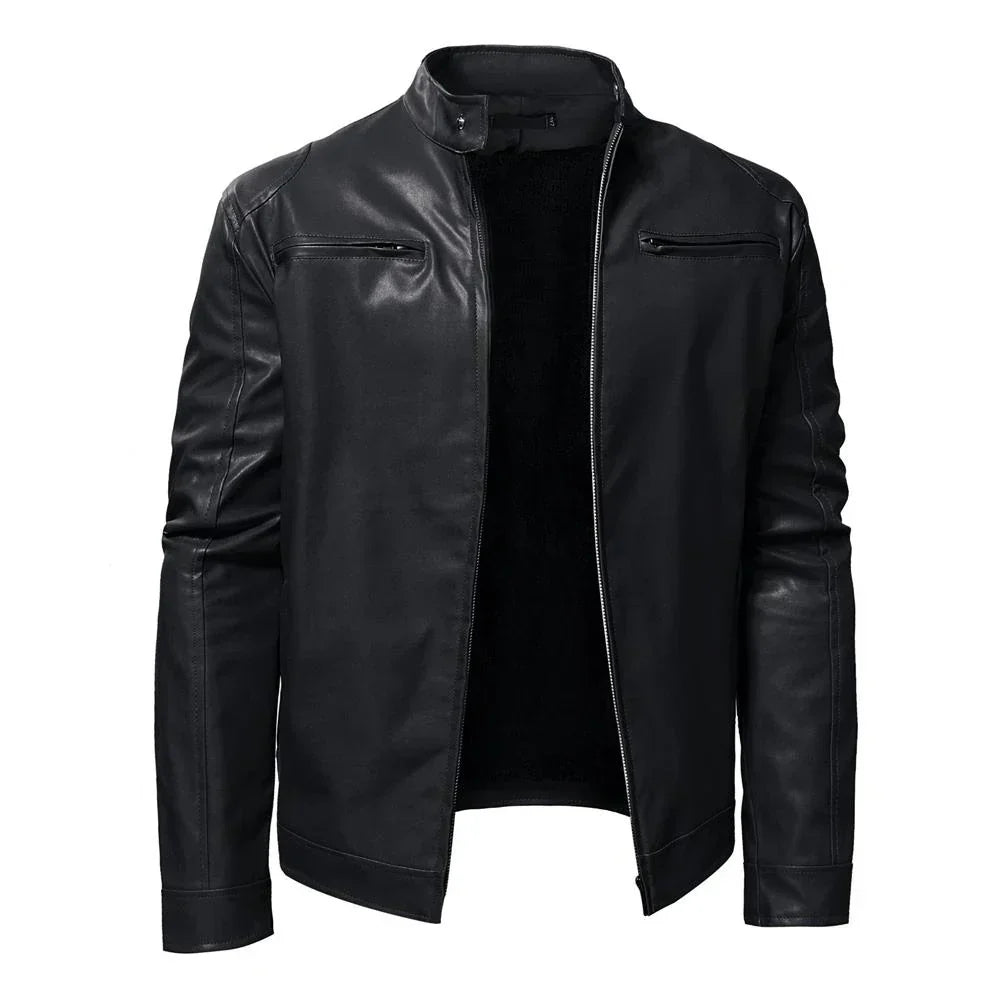 EB | Zeitlose Lederjacke mit Biker-Flair
