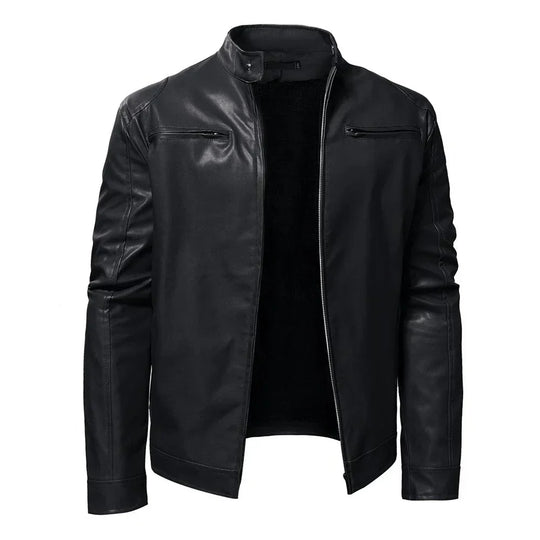 EB | Zeitlose Lederjacke mit Biker-Flair