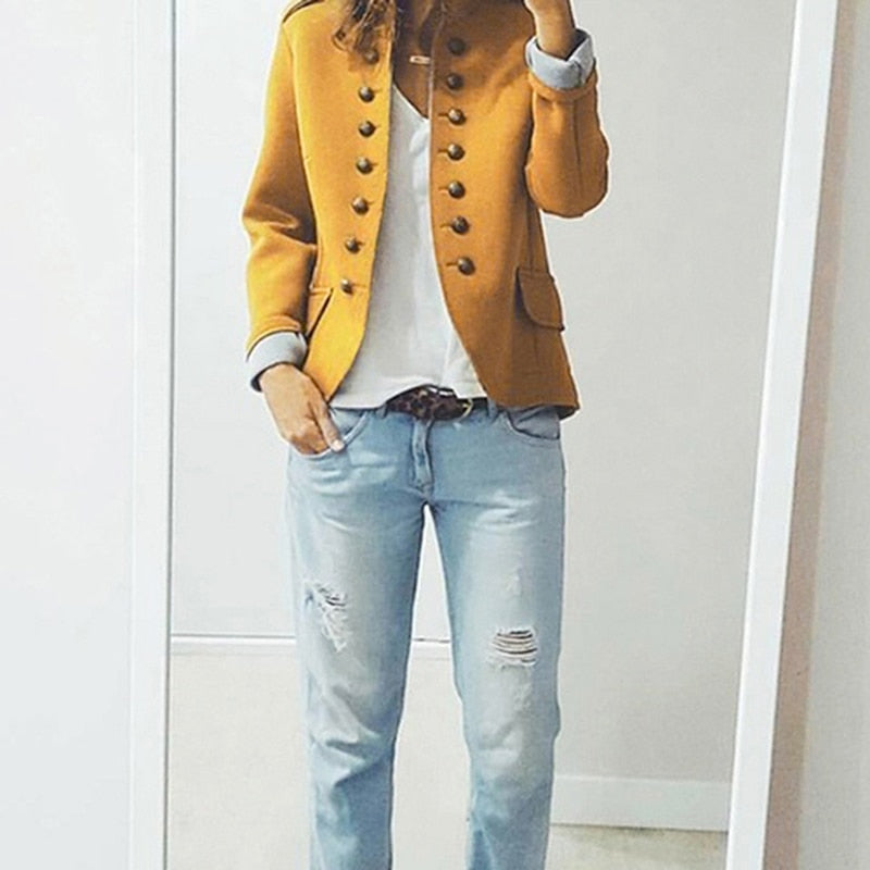 EB | Blazer Mit Modernen Knöpfen Für Einen Schlanken, Trendigen Look