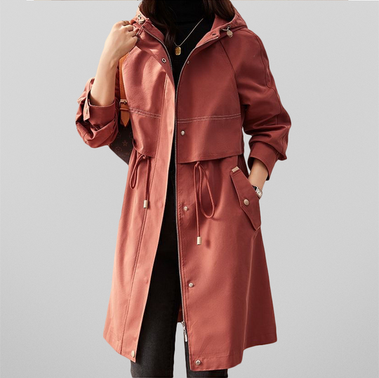 EB | Rote Damenjacke mit Kapuze