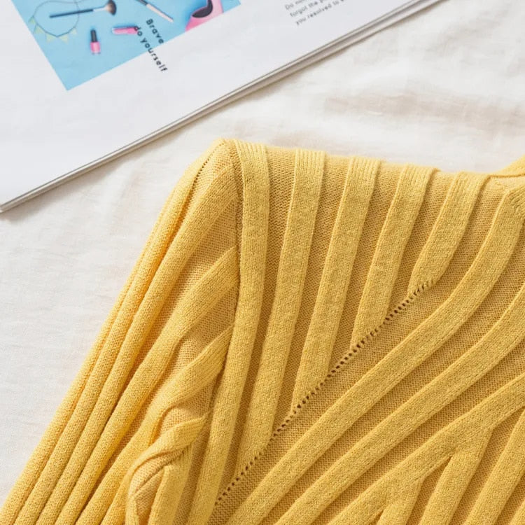 EB | Damen Strickpullover mit Rollkragen und Langen Ärmeln