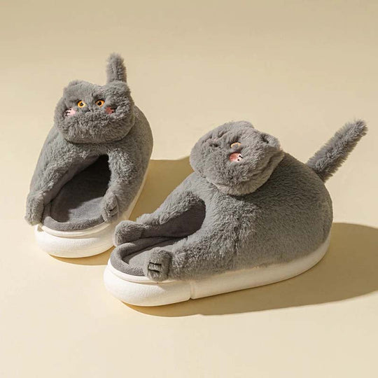 Cartoon Cat Plüsch Hausschuhe EB