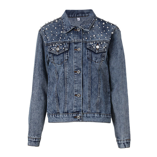 Heidi-Mode | Lässige Jeansjacke mit Perlen
