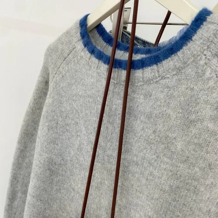 EB | Sweater Im Lässigen Stil für Herbst - Bequemer Freizeitpullover mit Rundhalsausschnitt