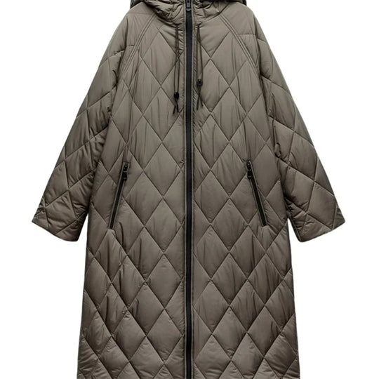 EB | Lässige Knielange Jacke mit Reißverschlussdetail