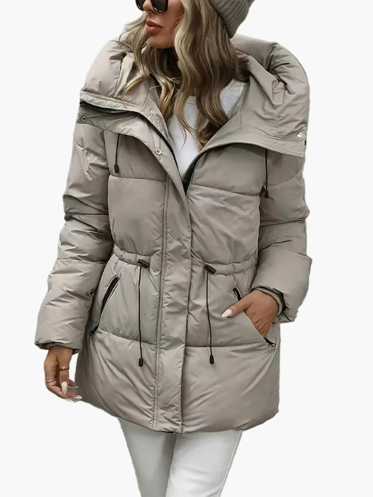 EB | Winter Steppjacke mit Kapuze - Modischer, Warmer Mantel für Freizeit und Alltag