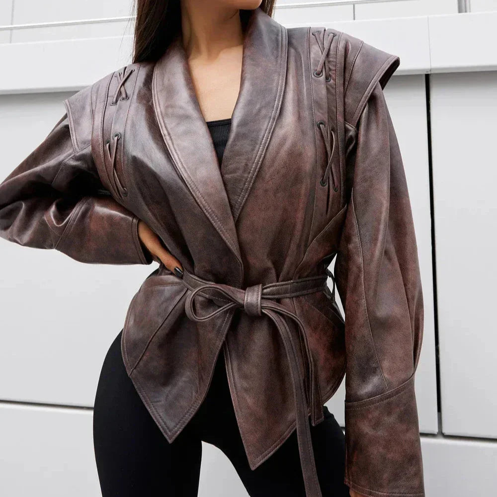 EB | Damenjacke Vintage V-Ausschnitt