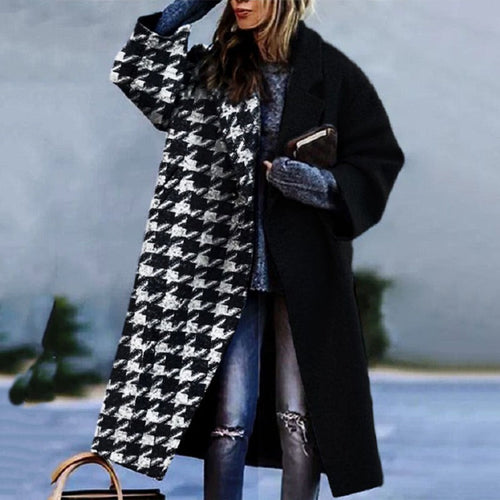 EB | Damen Lange Winter Mantel - Warme