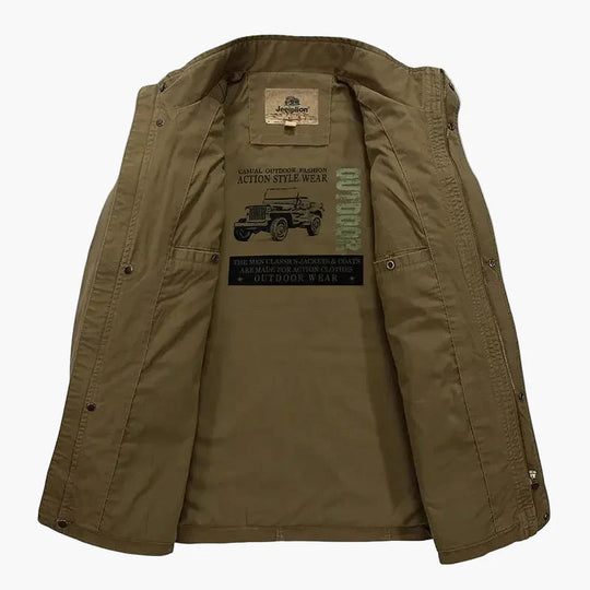 EB | Outdoor Übergangsjacke mit Stehkragen und Mehrfachtaschen - Lässige Mode für Alltag und Freizeit