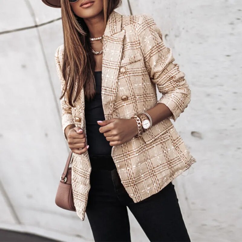 EB | Luxuriöser Karierter Blazer