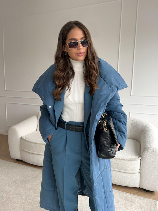 EB | Eleganter Wintermantel mit breitem Kragen