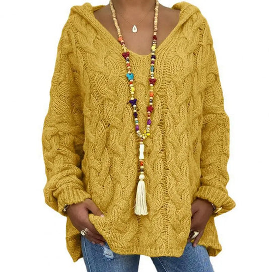 EB | Oversize Kabelstrickpullover Kabelstrick Weich und Lässig