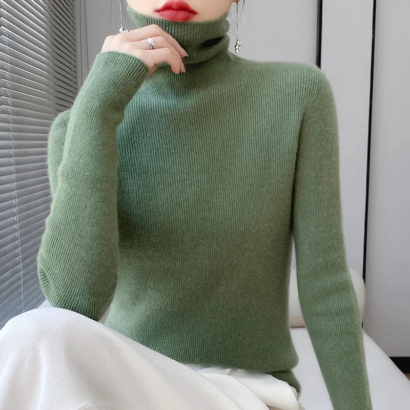 EB | Rollkragenpullover Aus Wolle