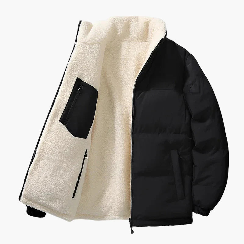 EB | Winter-Steppjacke mit Fleece-Innenfutter - Urbane Freizeitjacke, Lockere Passform, Warm, Ideal für Alltag & Outdoor