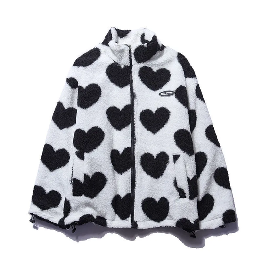 EB | Damenjacke Mit Herzchenmuster