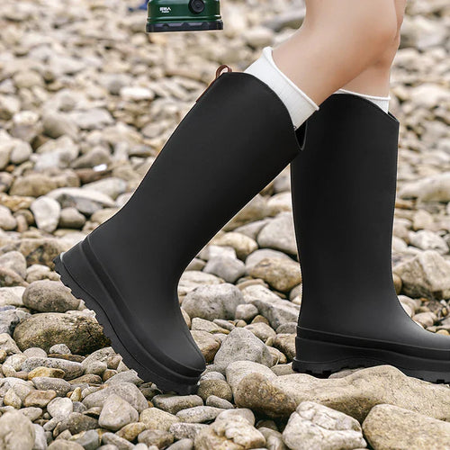 EB | Damen Regenstiefel hoch & wasserdicht mit Komfortsohle