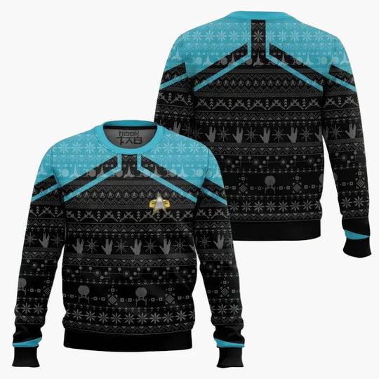 EB | Star Trek Pullover - Geek Weihnachts-Sweatshirt für Fans, Winter Freizeit