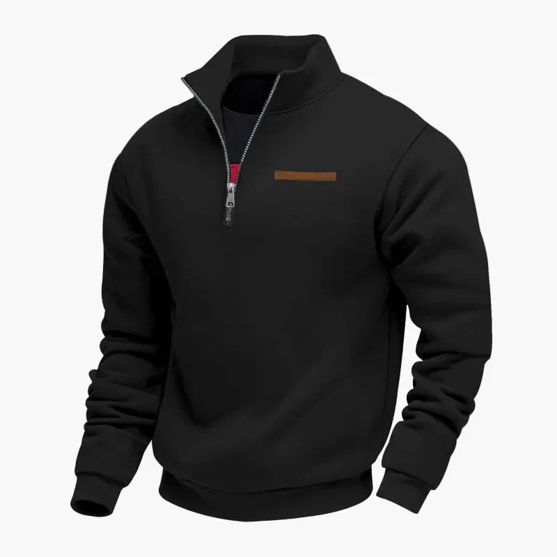 EB | Halbzip Sweatshirt Freizeitpullover mit Stehkragen - Perfekt für Reisen und Alltag