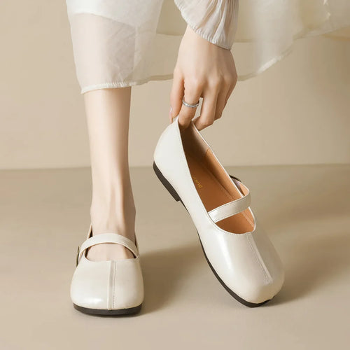 EB | Neue Frühling Damen Outdoor-Schuhe Runde Zehen Design Mary Jane Schuhe Damen Lässige Flache Schuhe Arbeit Bootsschuhe Große Größen