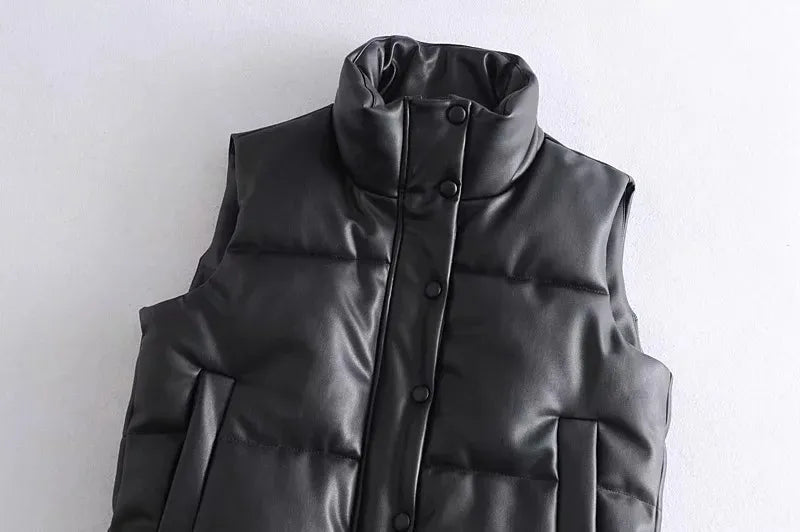 EB | Leder Weste Kurz & Stylisch
