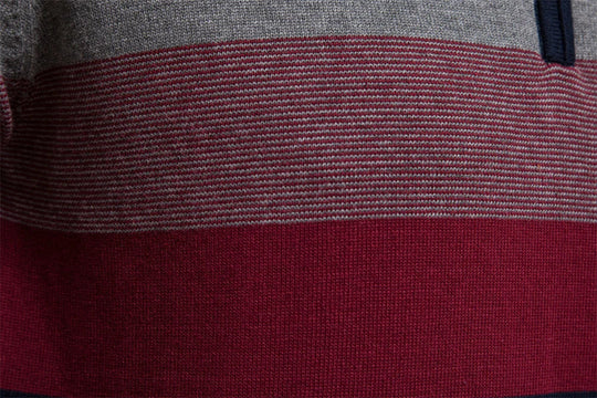 EB | Strickpullover mit Viertelreißverschluss - Eleganter Feinstrick für Business & Freizeit