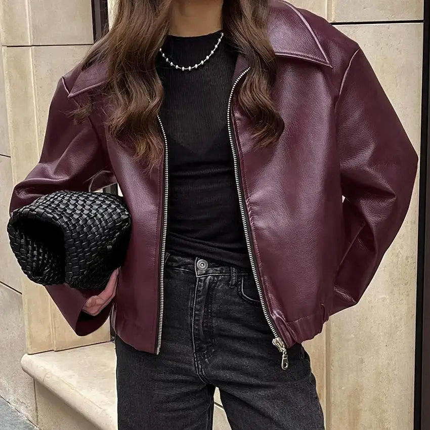 EB | Vintage-Lederjacke Street Herbst Chic