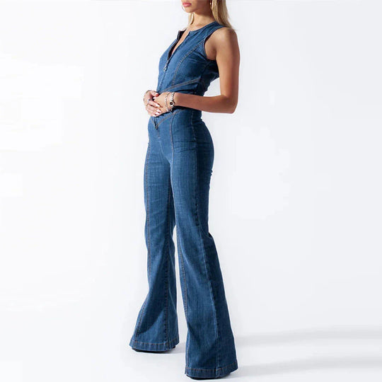 EB | Bodycon Rückenfreier Herz Jumpsuit