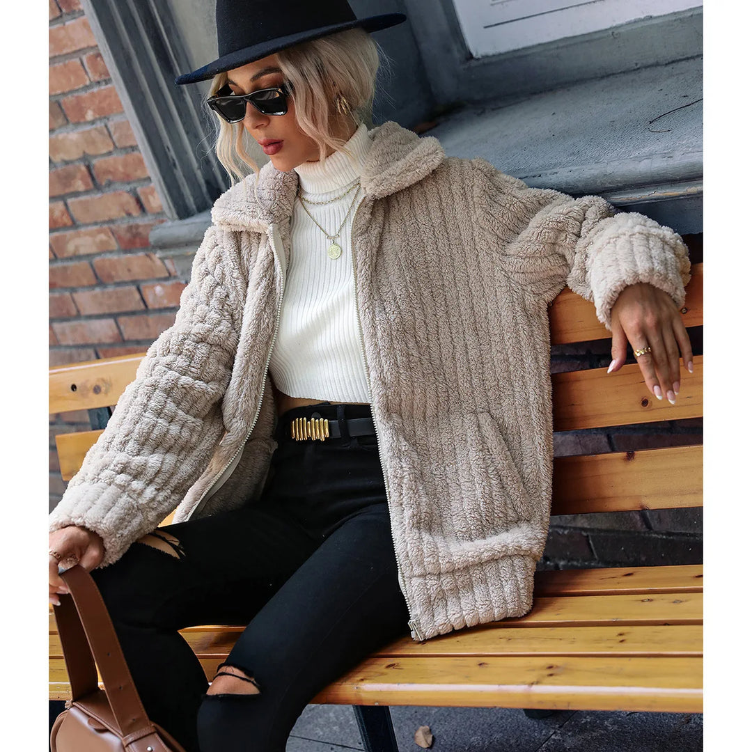 EB | Weiche Jacke mit Strukturiertem Oberflächen