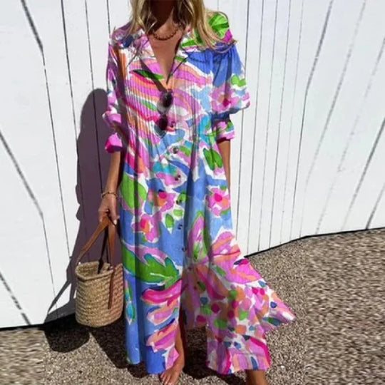 EB | Luxuriöses Frühlings-Bohemian-Kleid