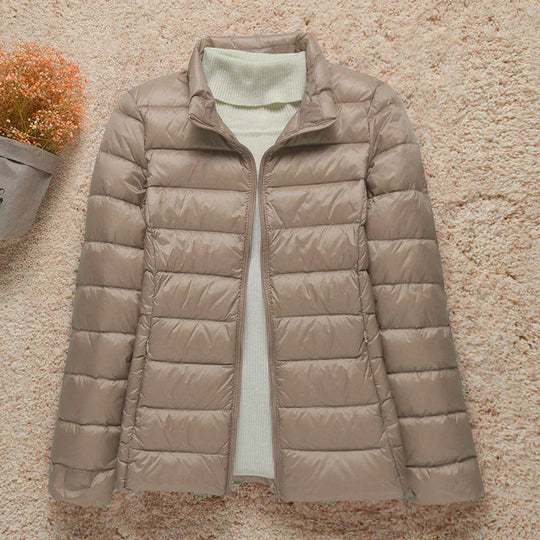 EB | Winterjacke mit Reißverschluss und Kapuze und Langen Ärmeln - Winter