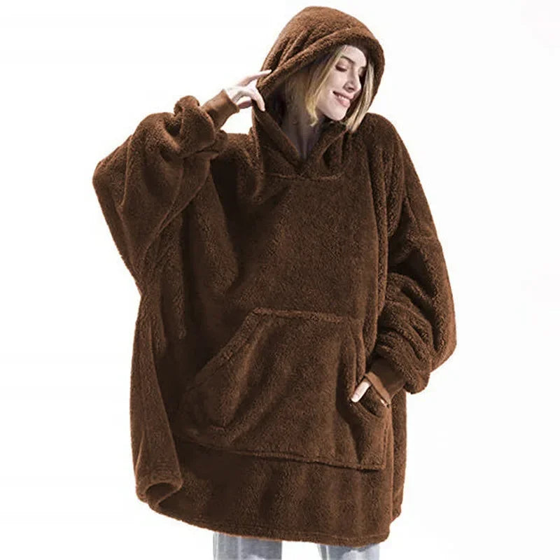EB | Übergroßer Flanell-Decken Hoodie für Herren & Damen