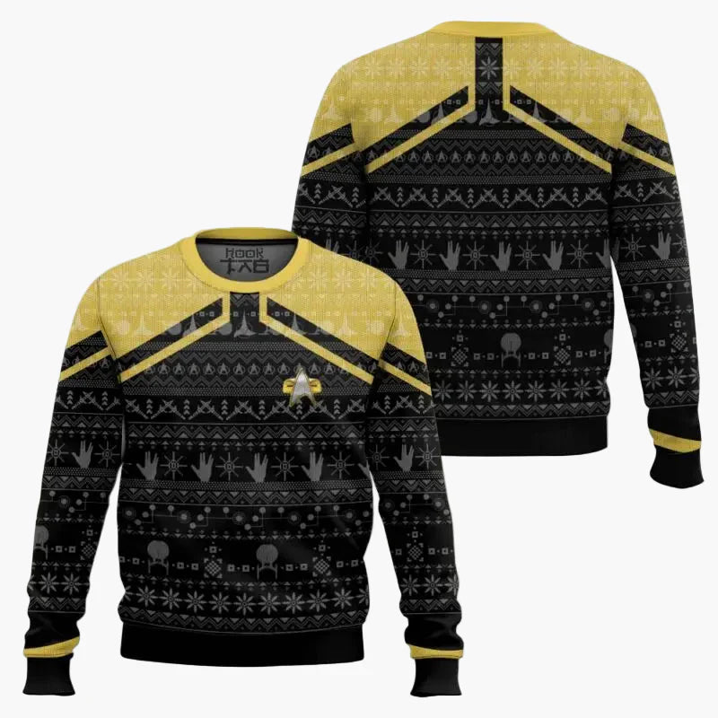 EB | Star Trek Pullover - Geek Weihnachts-Sweatshirt für Fans, Winter Freizeit