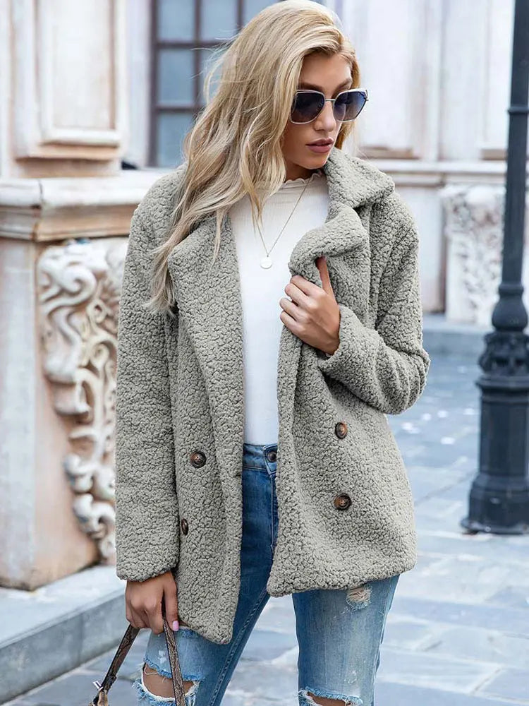EB | Warmer Teddy-Mantel Damen
